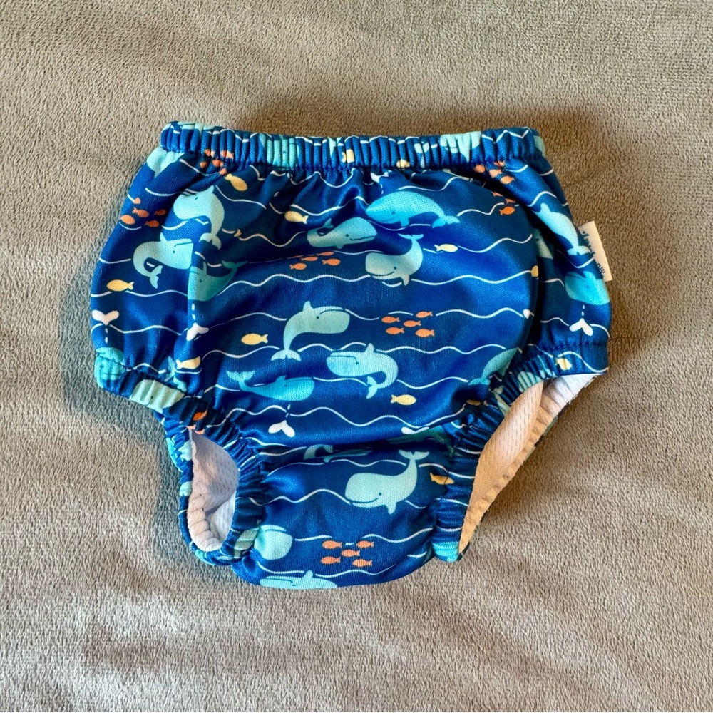 Play Blue Whale Print Baby Swim Diaper